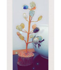 Multi Color agate stone positivity trees